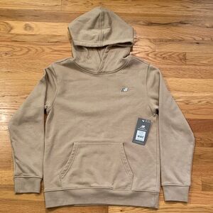 NWT New Balance Beige Hoodie Boys LARGE 14/16